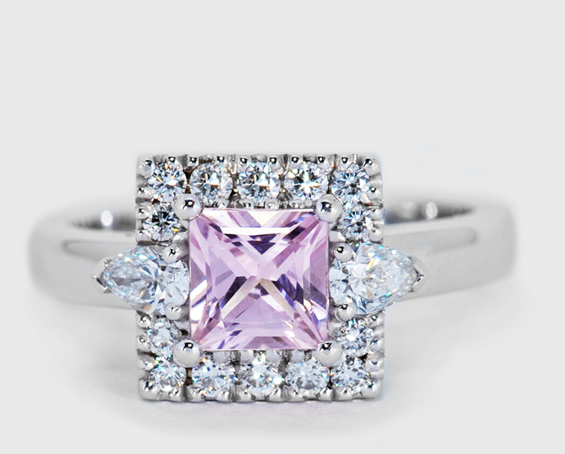 pink sapphire princess cut_ | Ellen Johnston Jewellery Custom Jewellery ...